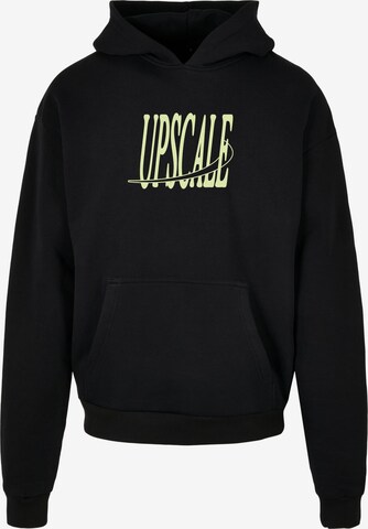 Sweat-shirt 'Fortune Cranes' MT Upscale en noir : devant