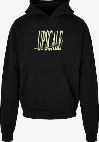 MT Upscale Sweatshirt 'Fortune Cranes' in Zwart: voorkant