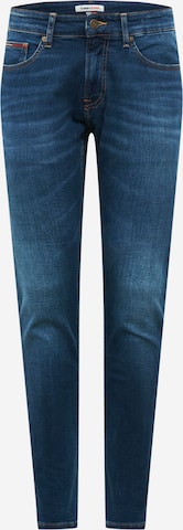 Tommy Jeans - Slimfit Vaquero 'Scanton' en azul: frente