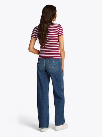 raudona Tommy Jeans Marškinėliai