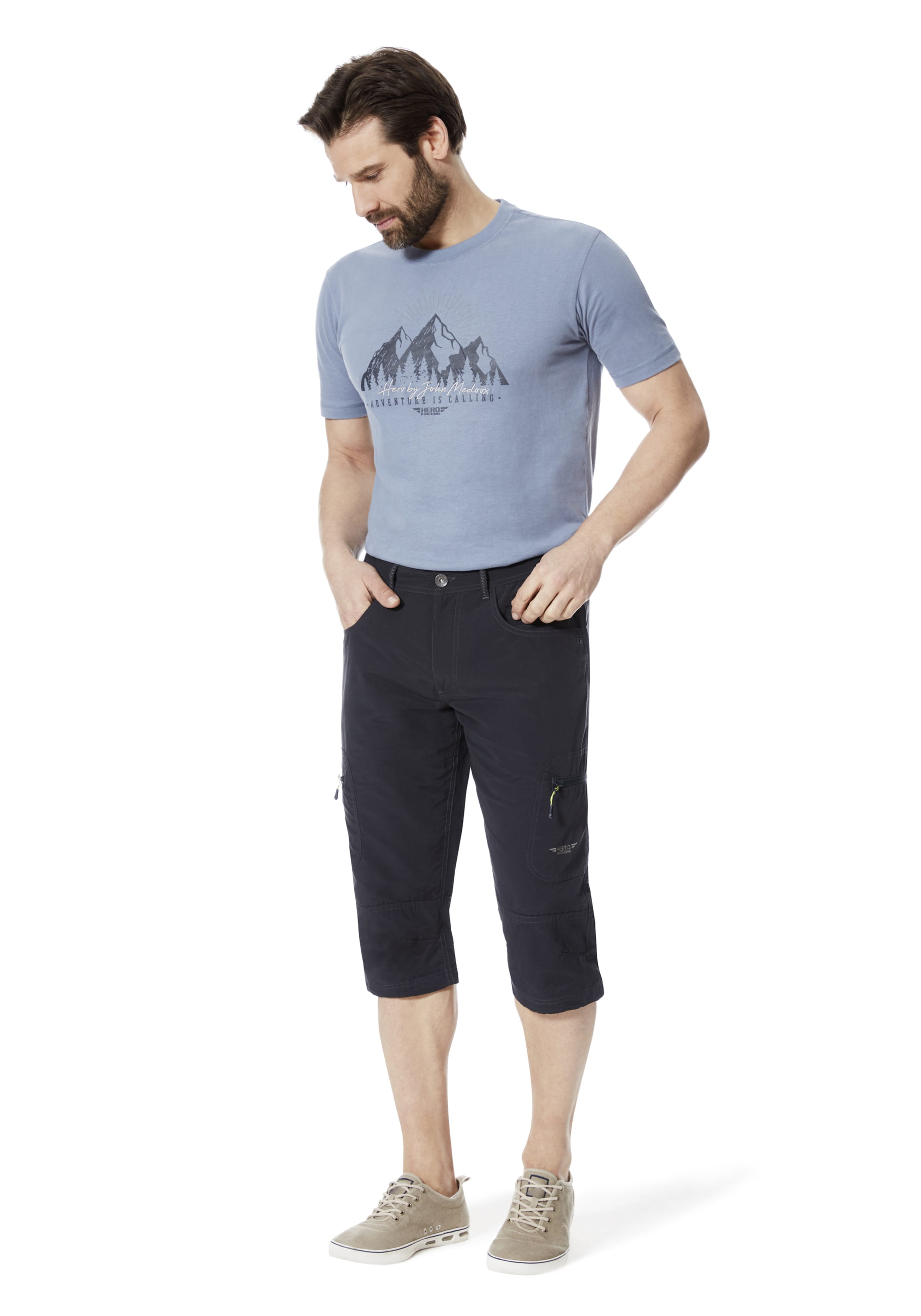 Hero Slim fit Athletic Pants 'Trekking' in Grey