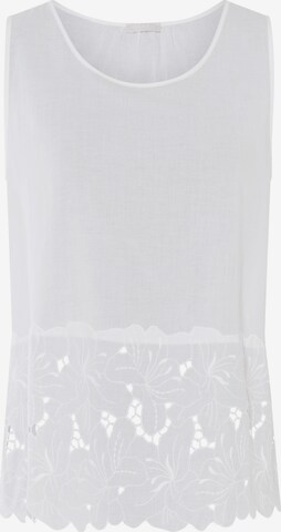 Hanro Top ' Klara ' in White: front