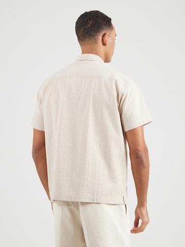 JACK & JONES Средняя посадка Рубашка 'JWHeaston' в Серый: сзади