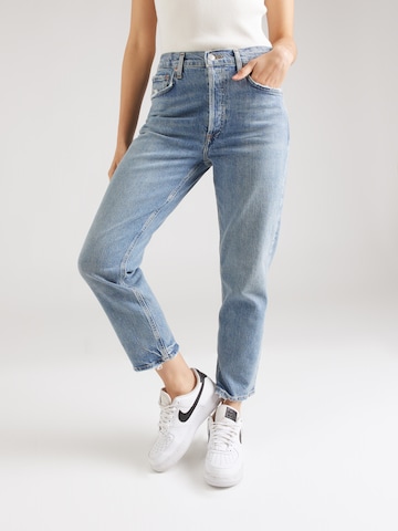 AGOLDE Regular Jeans 'Riley' in Blauw: voorkant