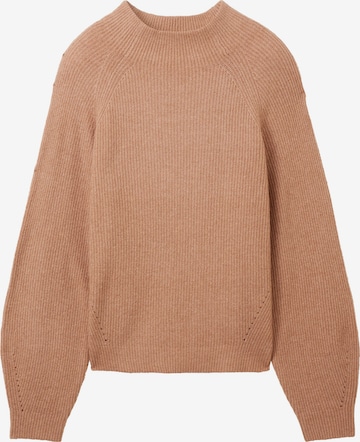 TOM TAILOR Sweater in Brown: front