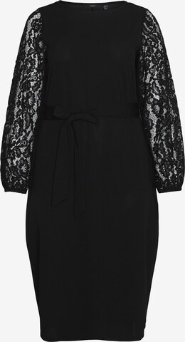 Robe de cocktail 'MAGDA' Vero Moda Curve en noir : devant