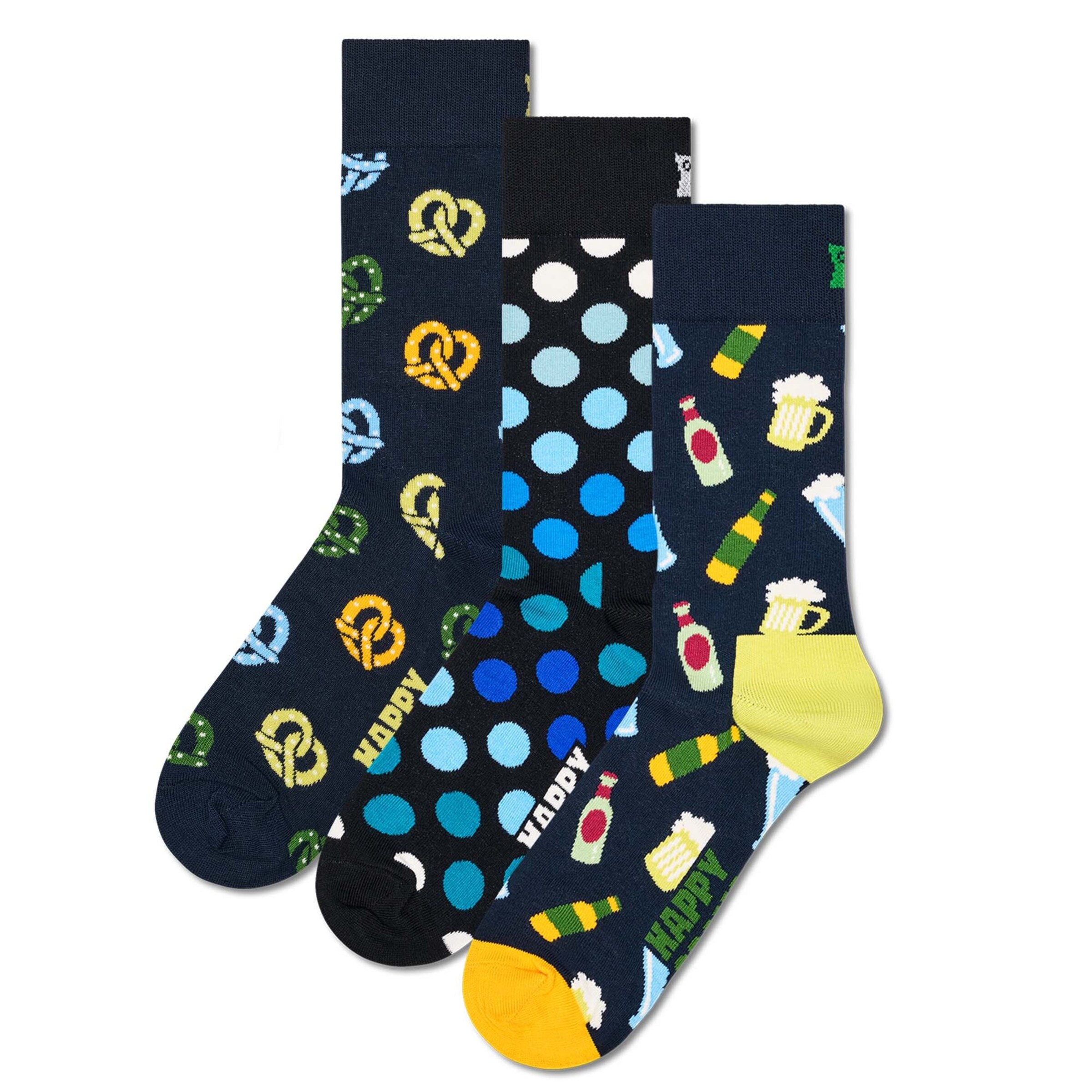 Happy Socks Sokker i 41-46 i navy / blandingsfarvet, Produktvisning