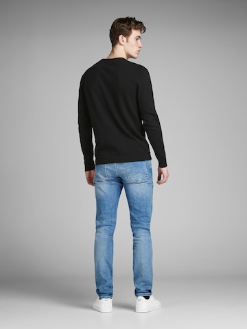 JACK & JONES Sveter - Čierna