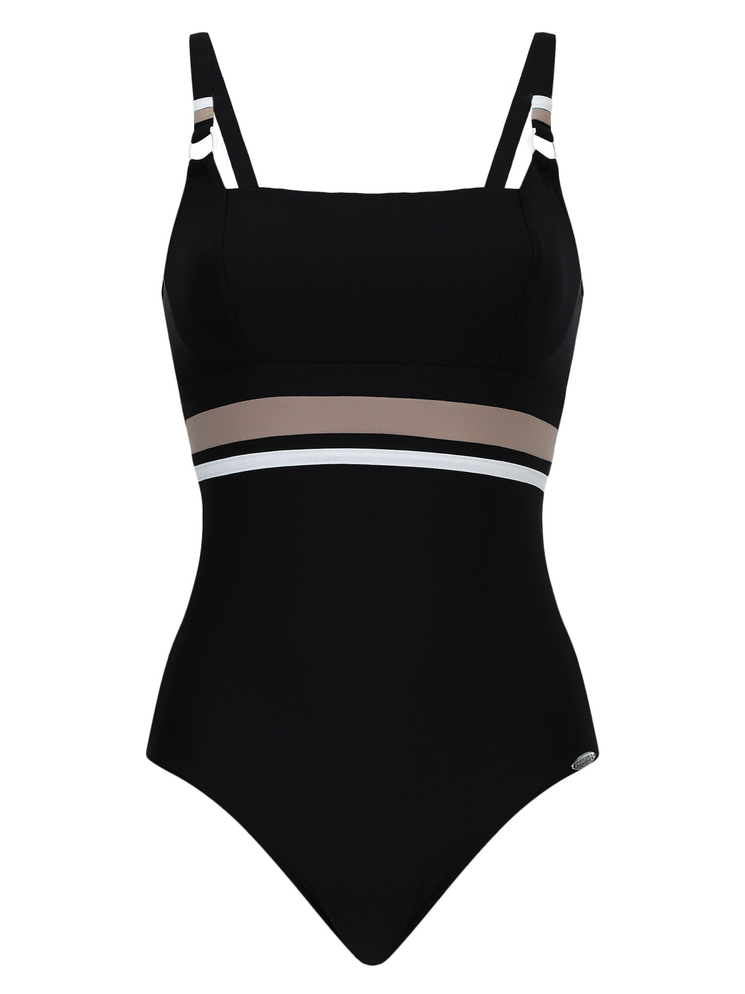 SUNFLAIR Swimsuit 'Basic' in Black: front
