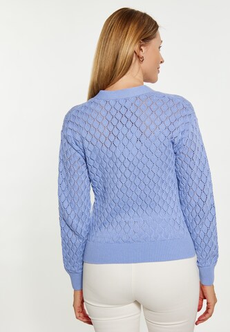 Usha Knit Cardigan in Blue