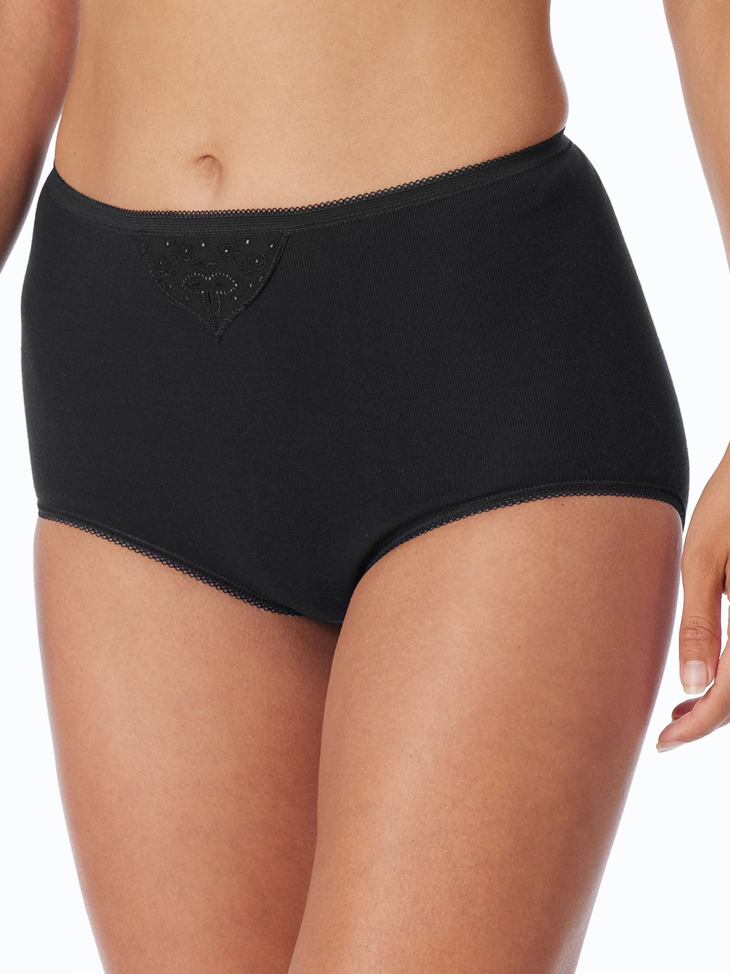 SCHIESSER Slip ' Cotton Essentials ' in Schwarz: Vorderseite