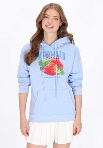 MYMO Sweatshirt in Blauw: voorkant