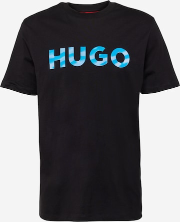 HUGO Shirt 'Dulivio' in Zwart: voorkant