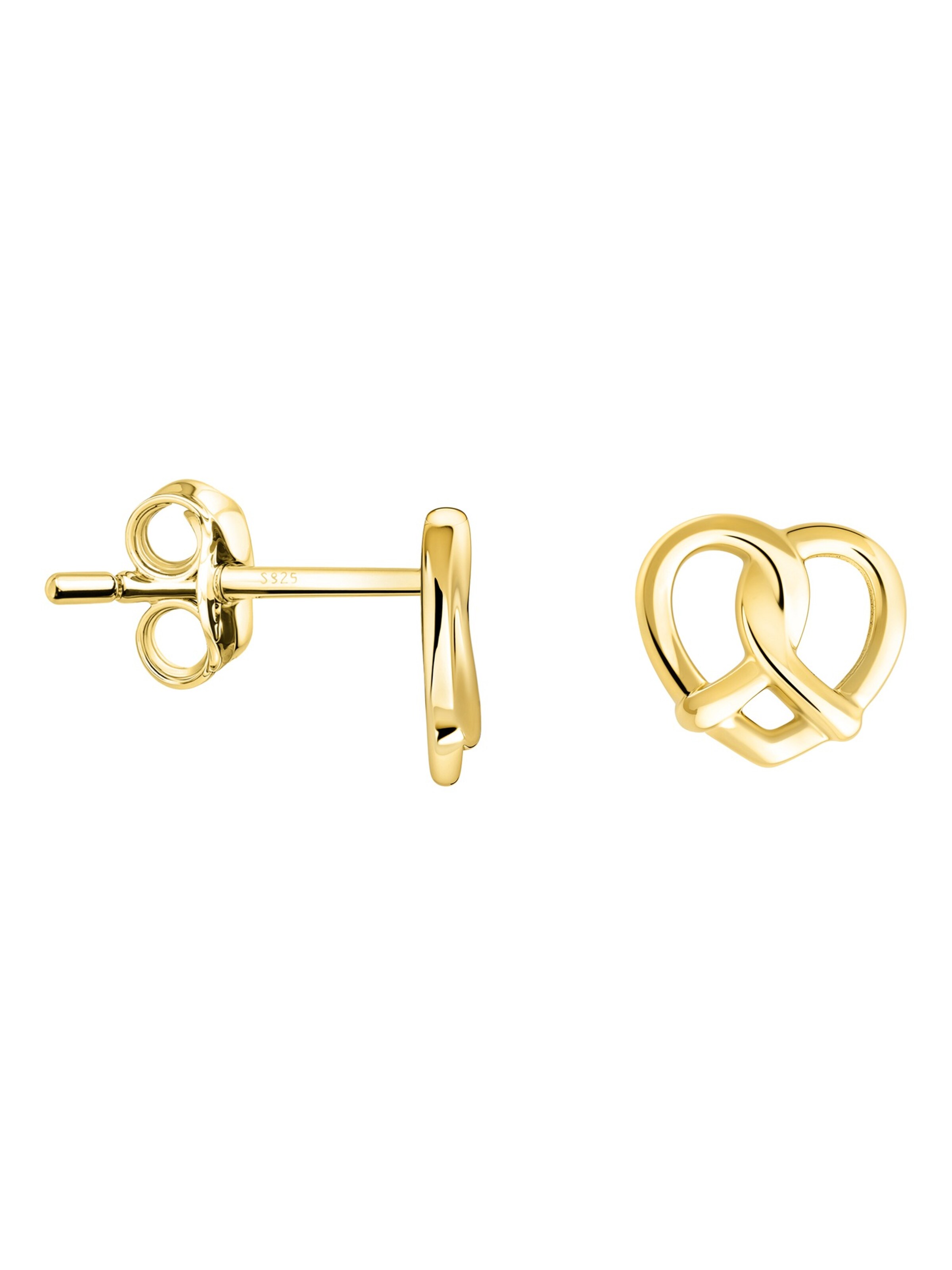 Sofia Milani Ohrringe 'Heart'‌‌‌‌‌‌ in Gold: Vorderseite
