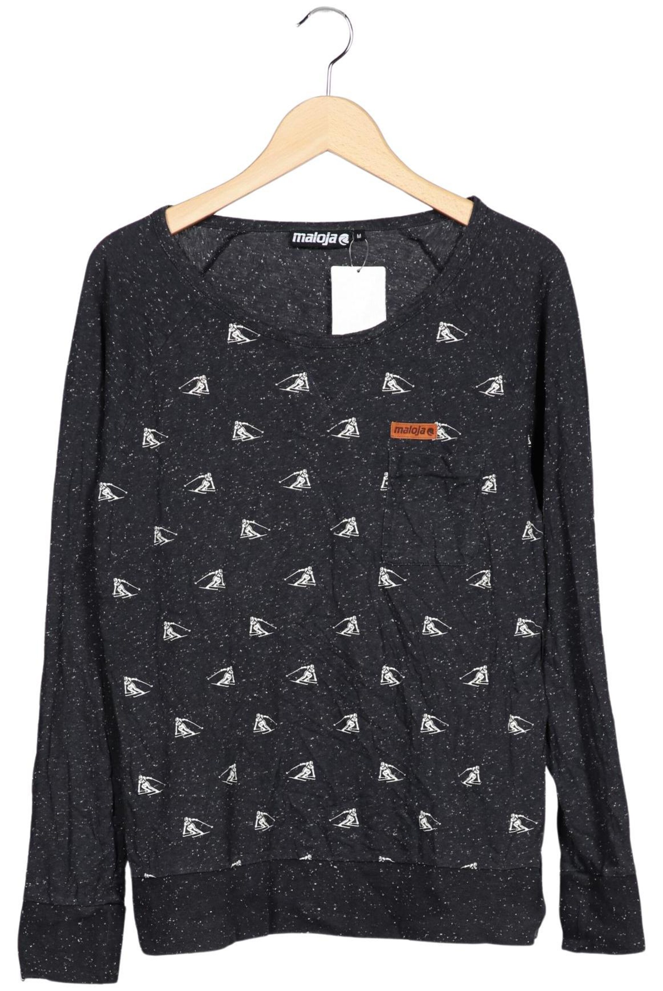 Maloja Top & Shirt in M in Grey: front