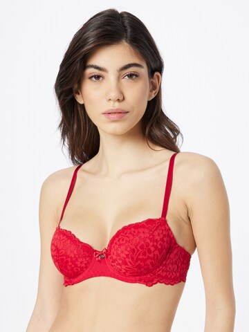 Hunkemöller T-shirt Bra 'Rose' in Red