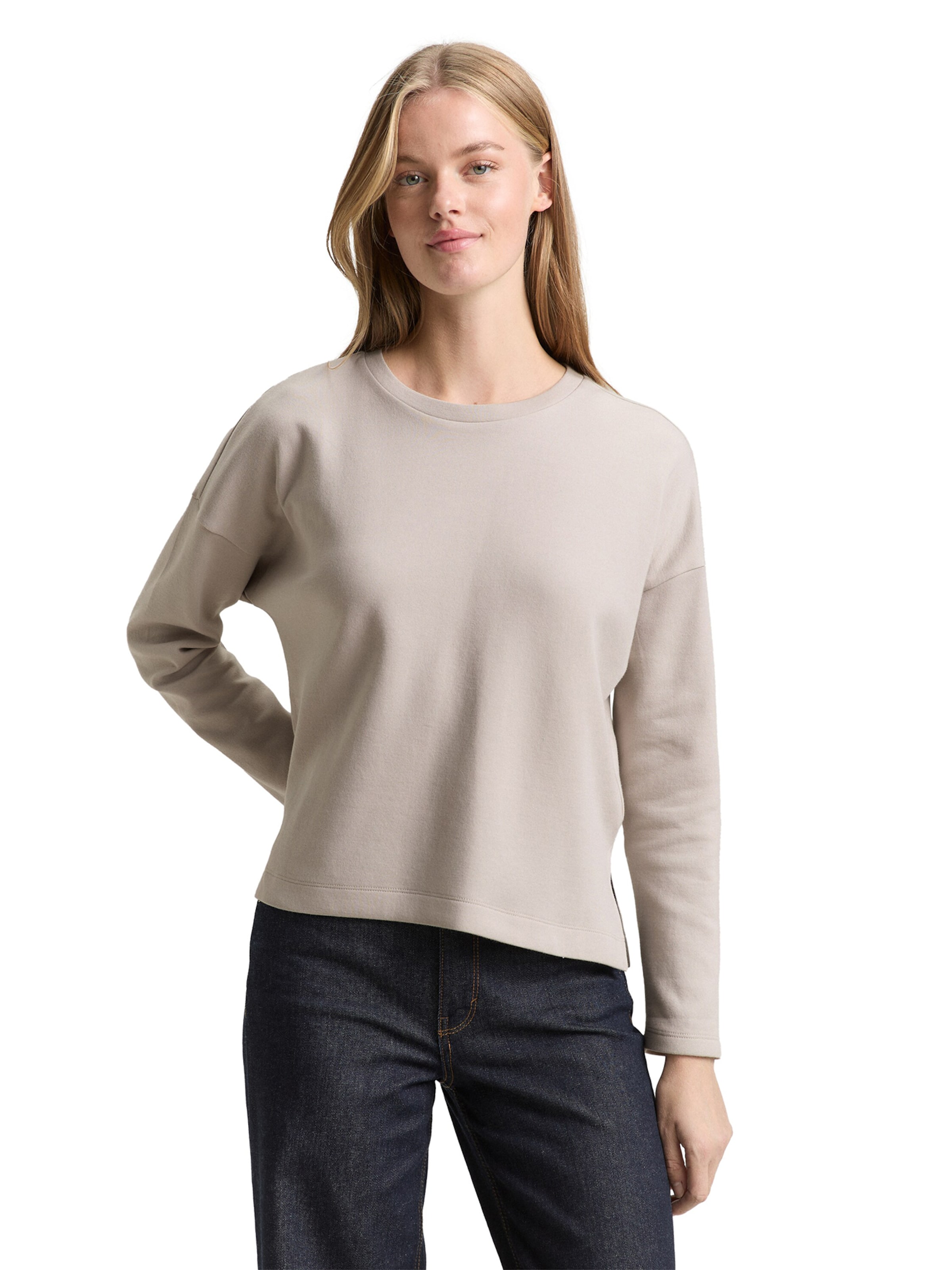 Tricou de la TOM TAILOR DENIM pe gri: față