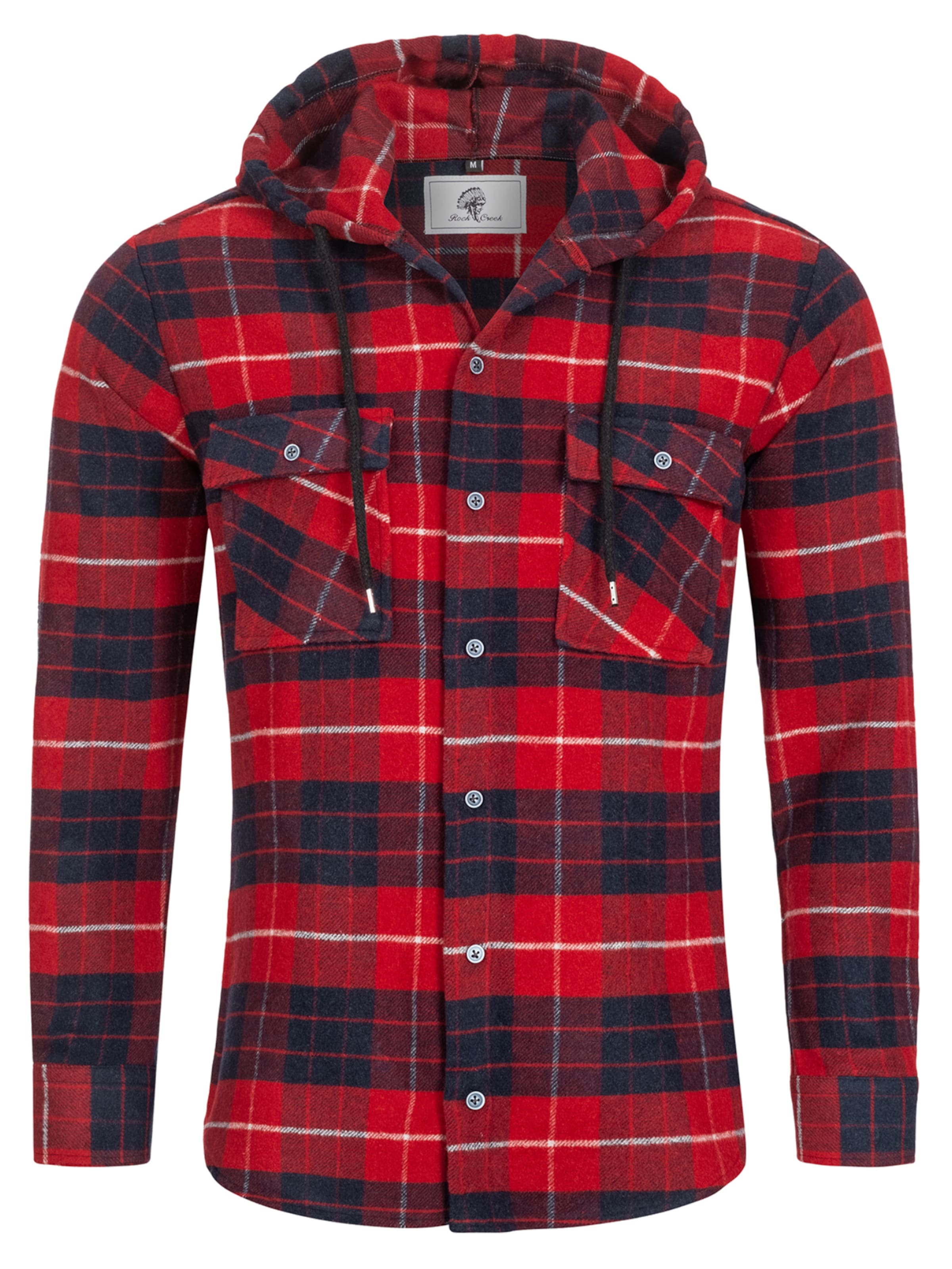 Rock Creek Hemd in Rot: Vorderseite