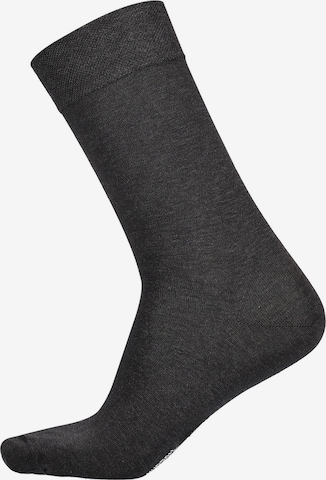 Hudson Socken 'Relax Exquisit' in Grau: Vorderseite