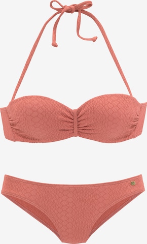 JETTE Balconette bra Bikini in Orange: front