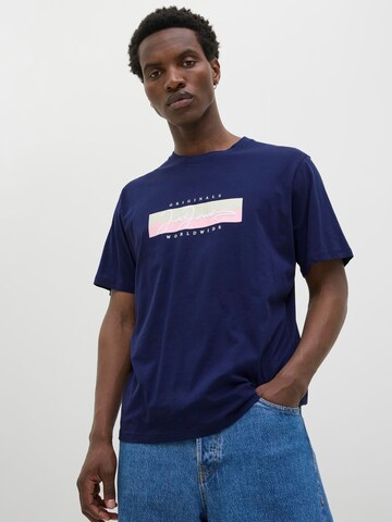 JACK & JONES Тениска 'JORFrederiksberg' в синьо