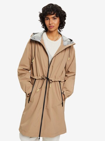 ESPRIT Between-Seasons Coat in Beige: front