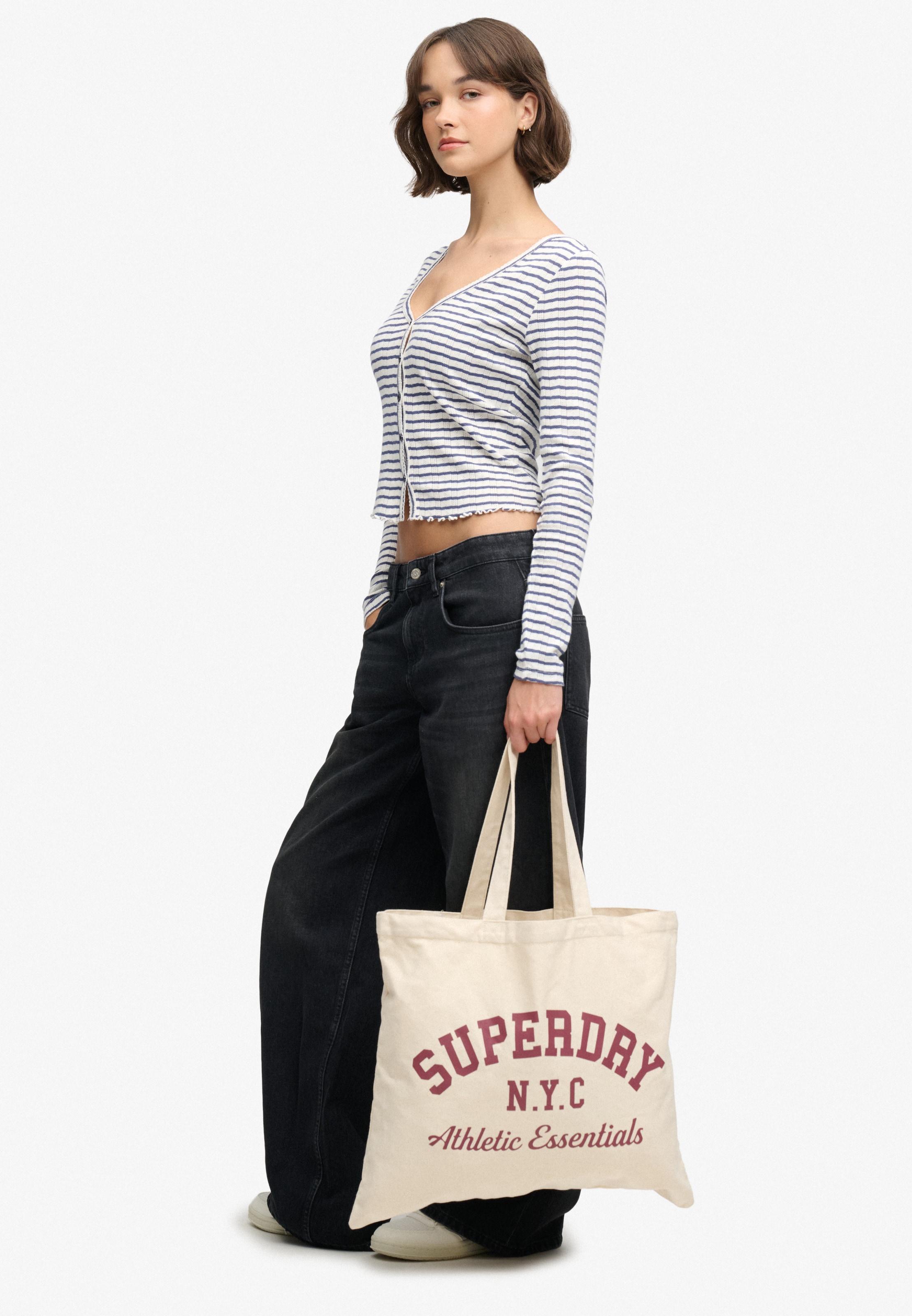 Cabas Superdry & Co en beige : devant