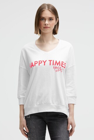 Soccx Sweatshirt in White: front