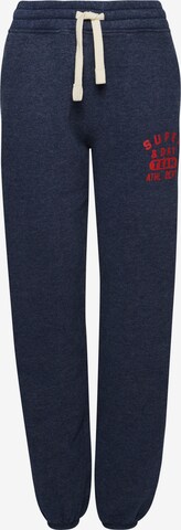 Superdry Tapered Pants 'Vintage Collegiate' in Blue: front