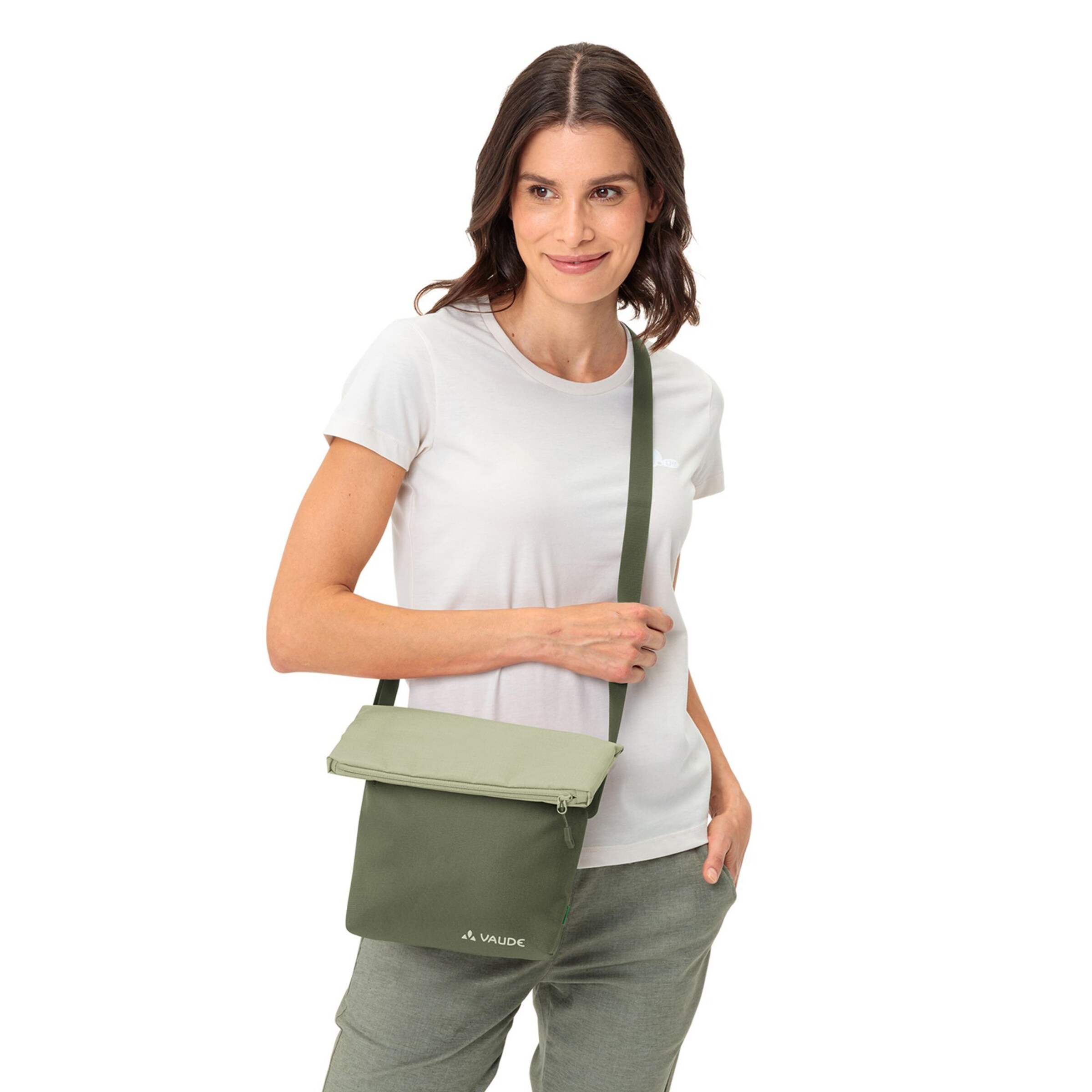 Borsa sportiva 'Heka II' di VAUDE in verde: frontale