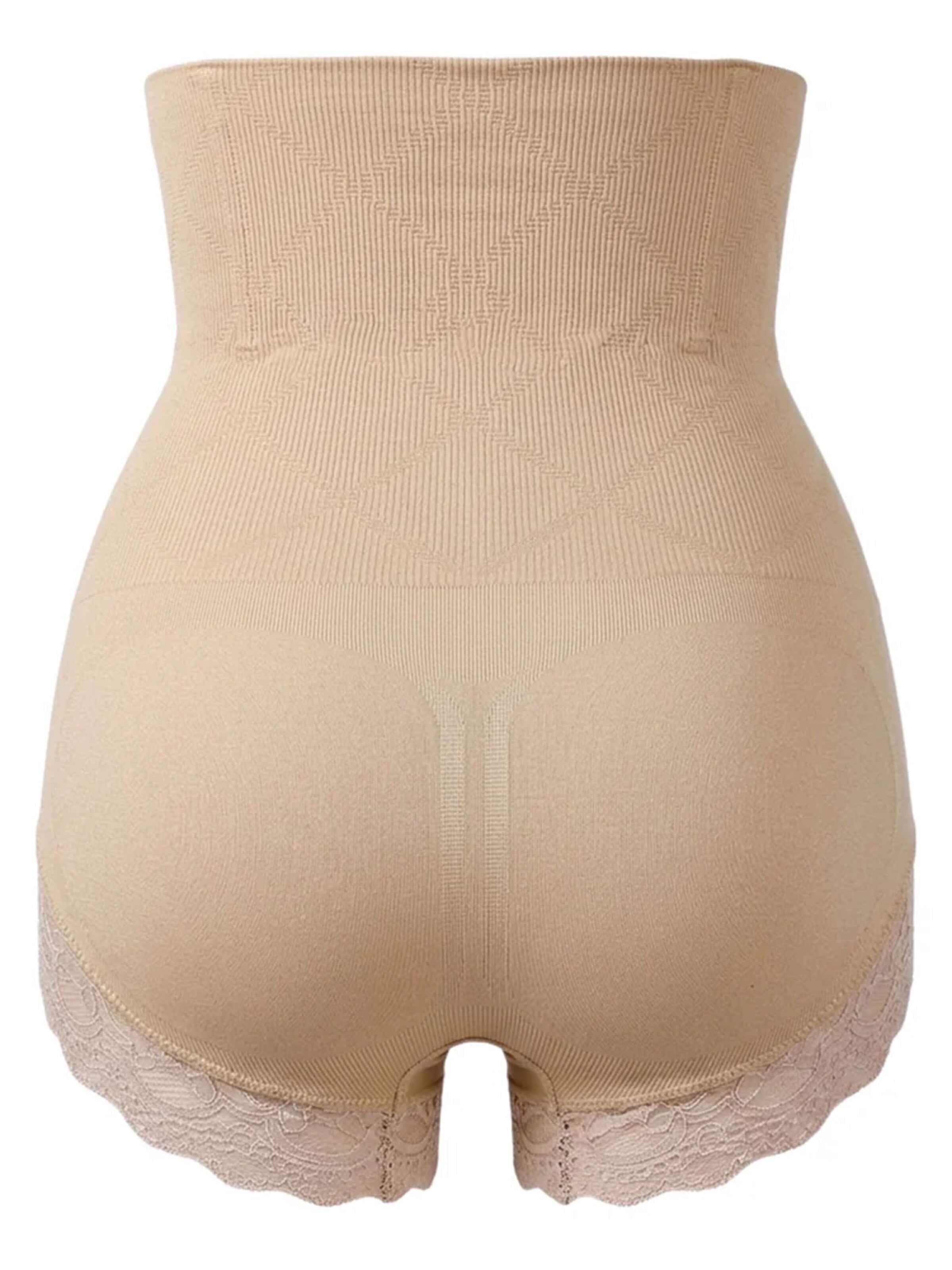 Shapetape Shapingbroek 'Corrigerende High Waist Slip met Kant' in Beige