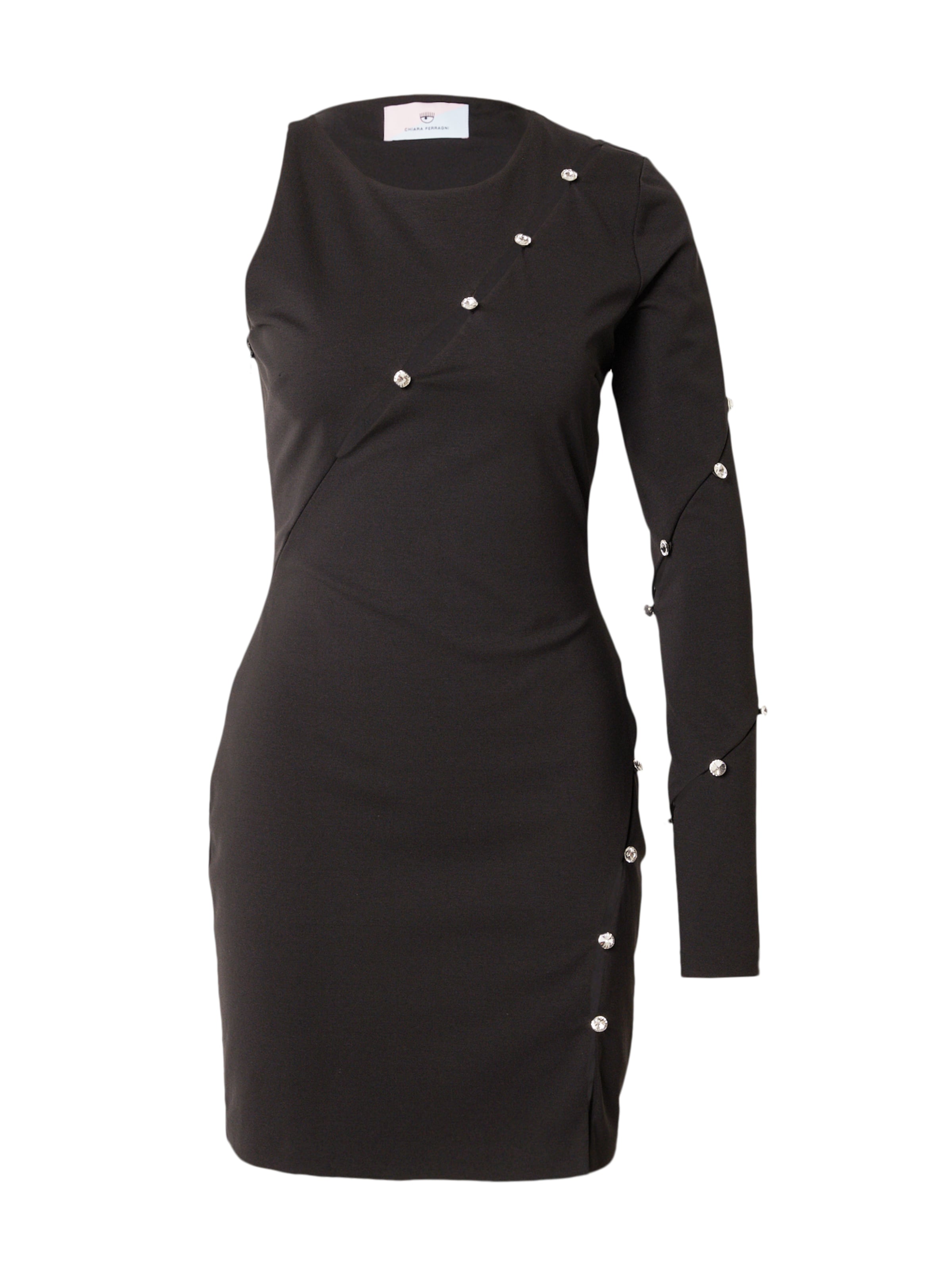 Chiara Ferragni Šaty 'VESTITI' – černá: přední strana
