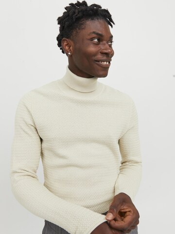 JACK & JONES Sweater 'Miguel' in Beige