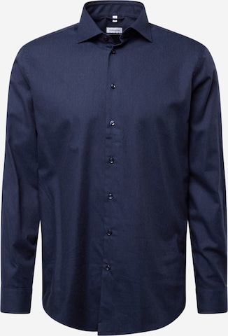 Coupe regular Chemise business SEIDENSTICKER en bleu : devant