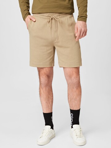 Regular Pantalon 'Sewalk' BOSS en beige : devant