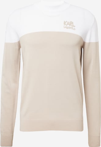 Karl Lagerfeld - Pullover em bege: frente