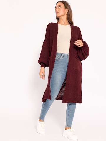 SASSYCLASSY Oversize kardigán - Červená