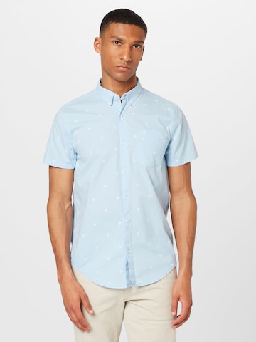 HOLLISTER Regular fit Overhemd 'GEO' in Blauw: voorkant