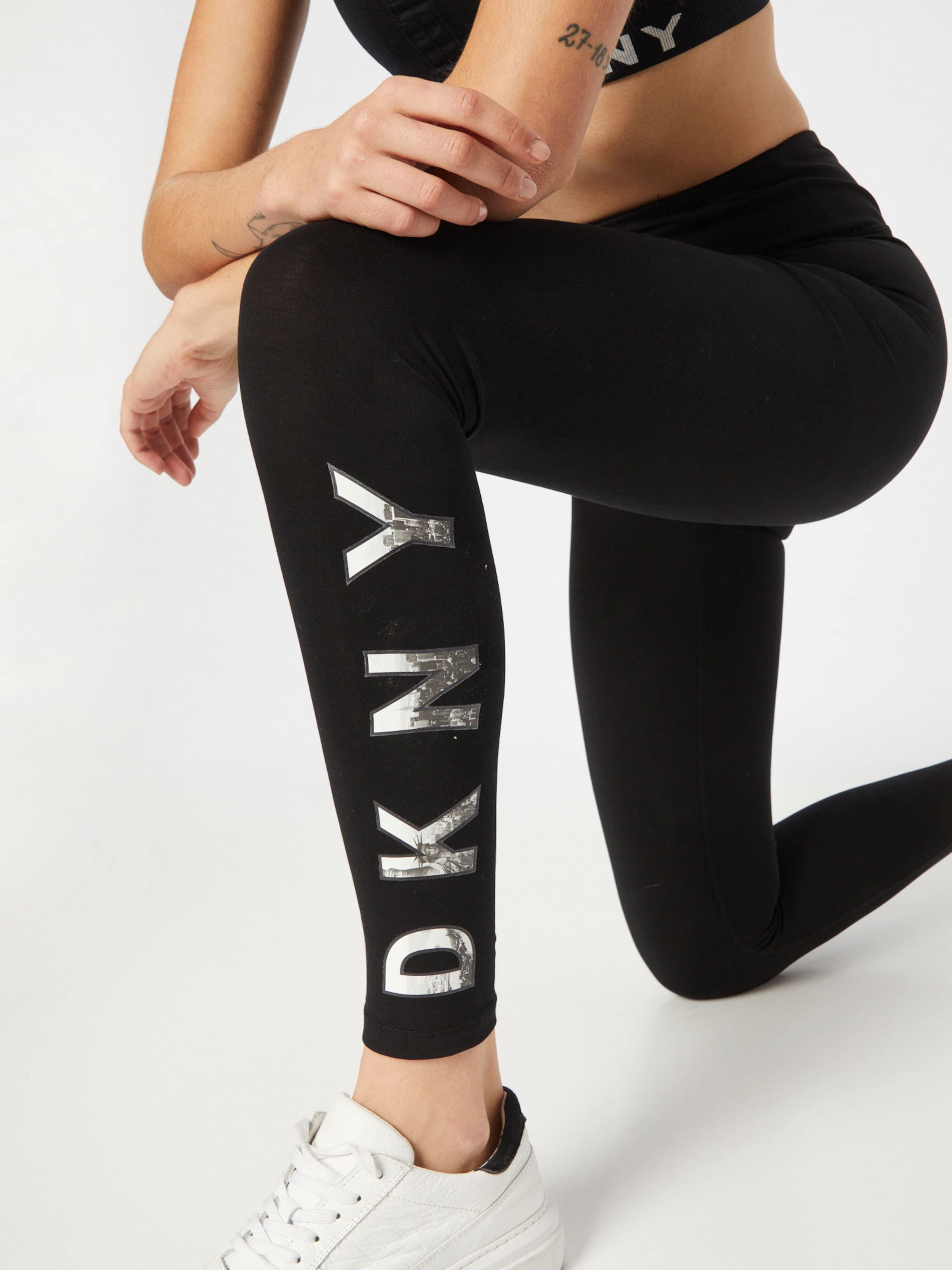 DKNY Performance Skinny Workout Pants in Black | ABOUT YOU