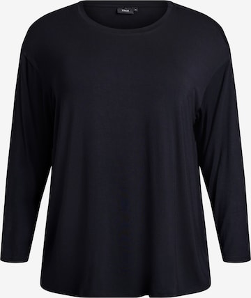 melns Zizzi Pidžamas krekls 'Hildur': no priekšpuses