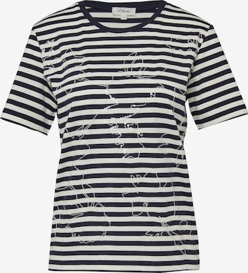 T-shirt s.Oliver en bleu : devant