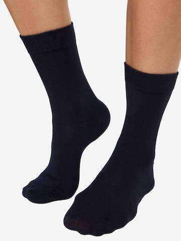 Nur Die - Meias ' Classic Komfortbund ' em azul