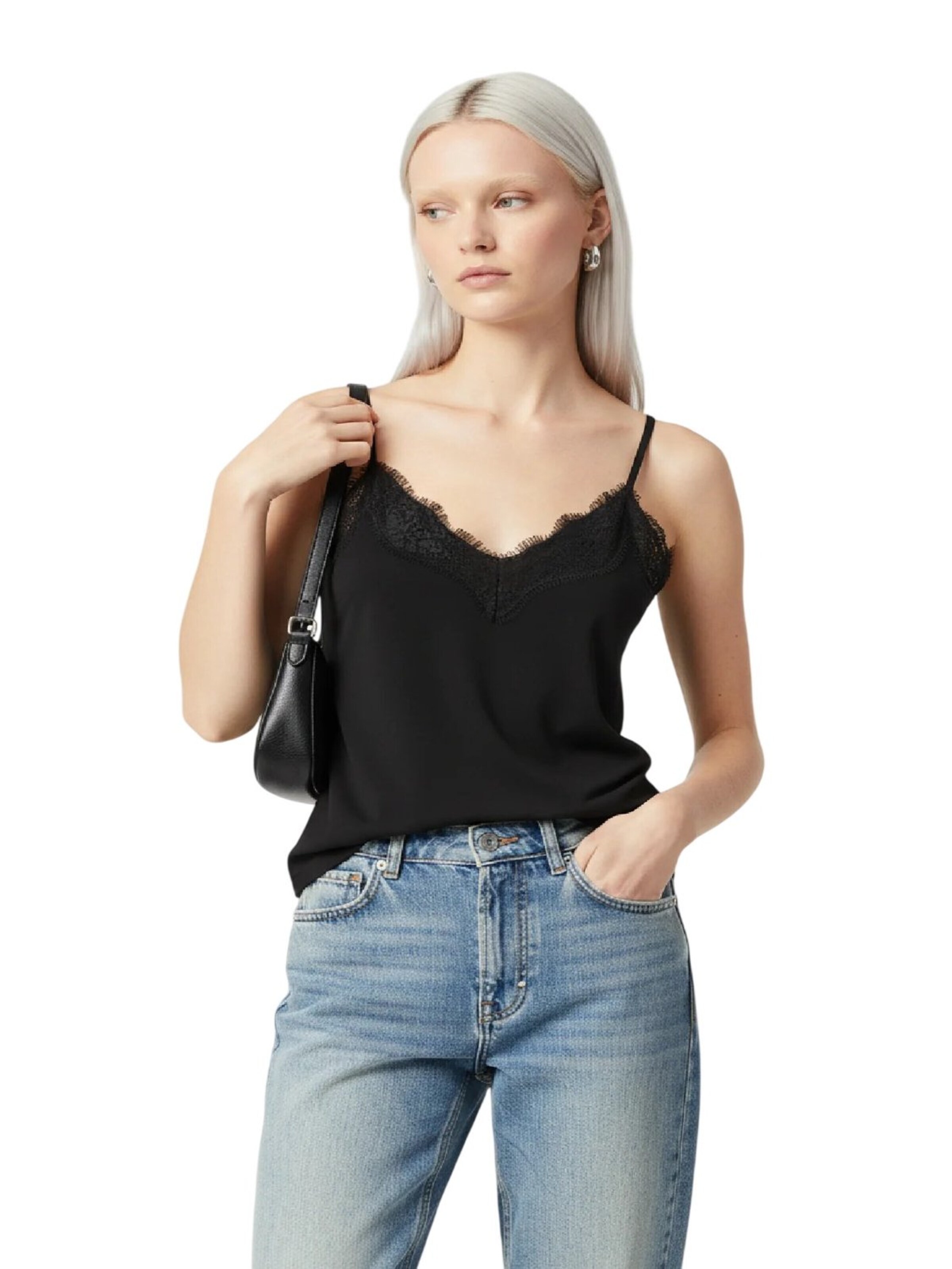 Alexa Dash Blouse in Black