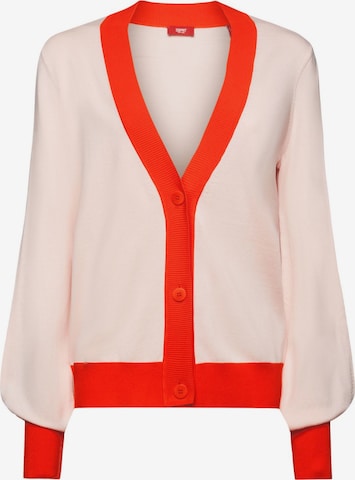 Cardigan ESPRIT en rose : devant