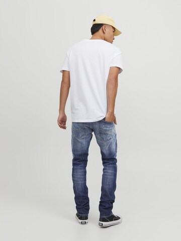 JACK & JONES Slimfit Τζιν 'GLENN' σε μπλε