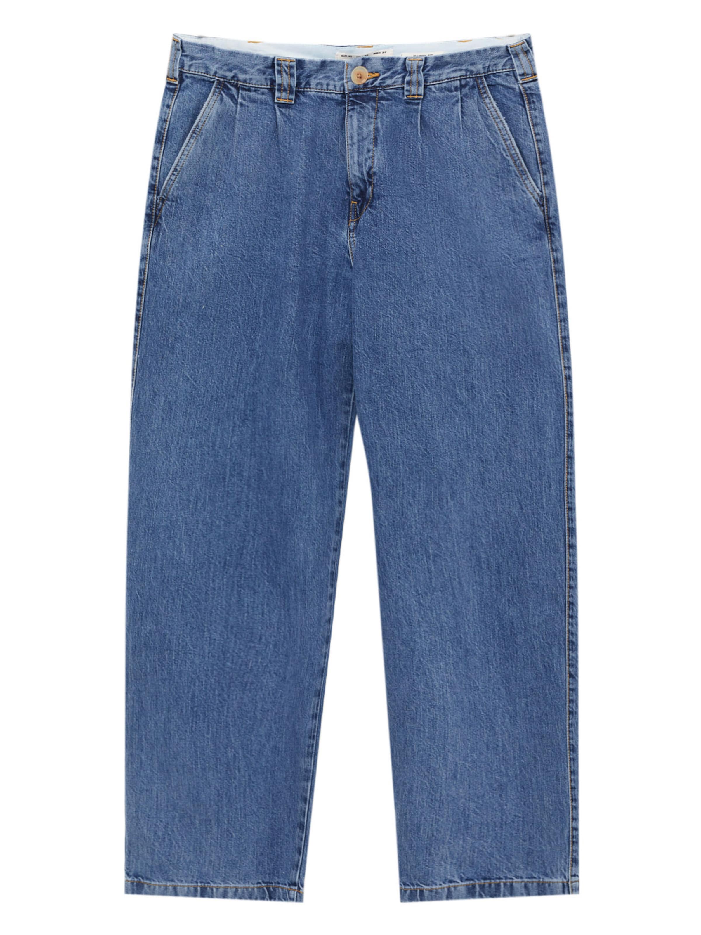 Pull&Bear Loosefit Jeans i blå: forside