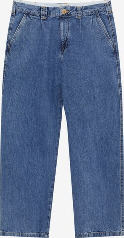 Pull&Bear Loosefit Jeans in Blauw: voorkant