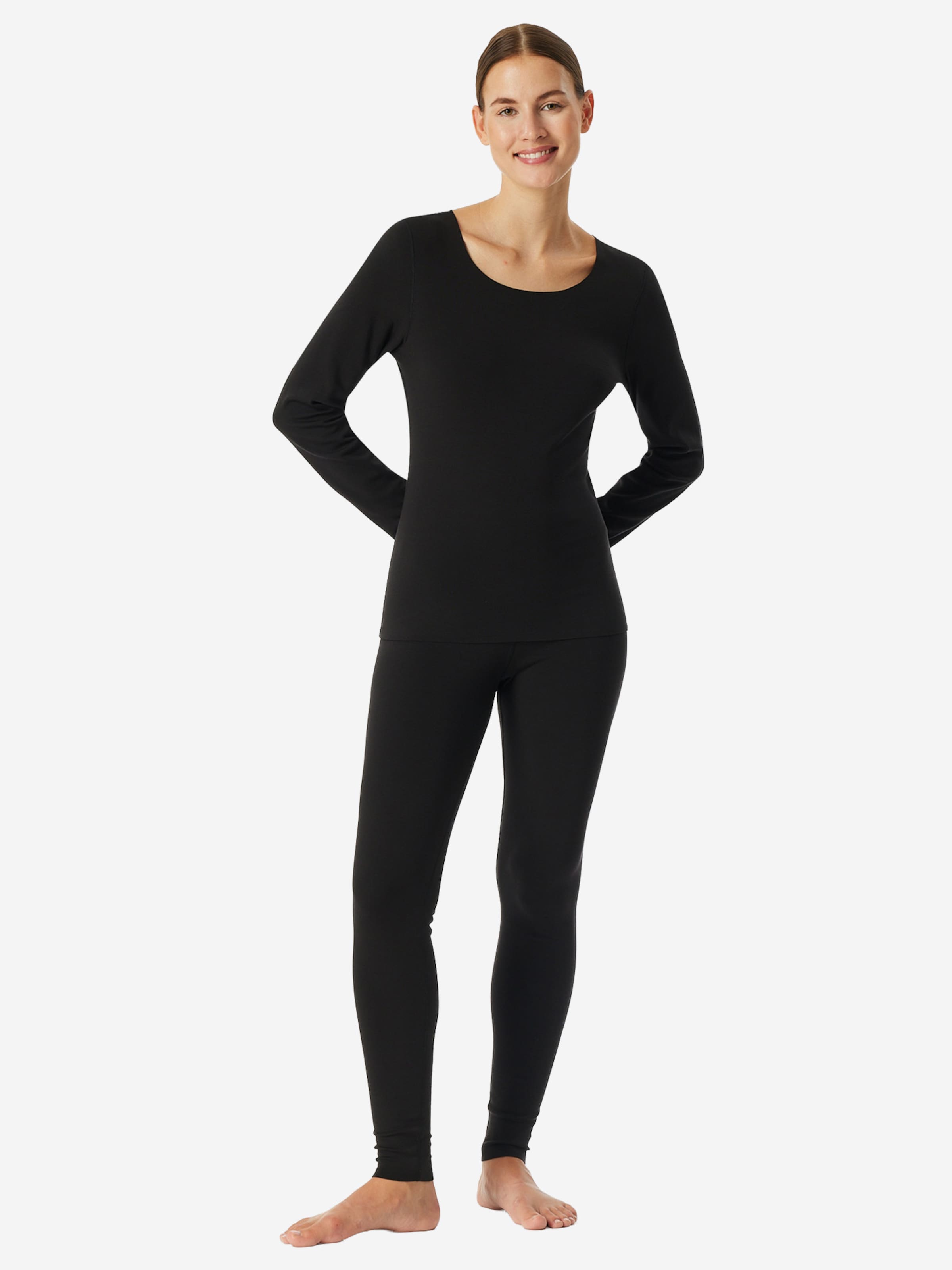 SCHIESSER Onderhemd ' Invisible Soft Warming ' in Zwart