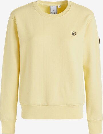khujo Sweatshirt 'Lisel' in Yellow: front