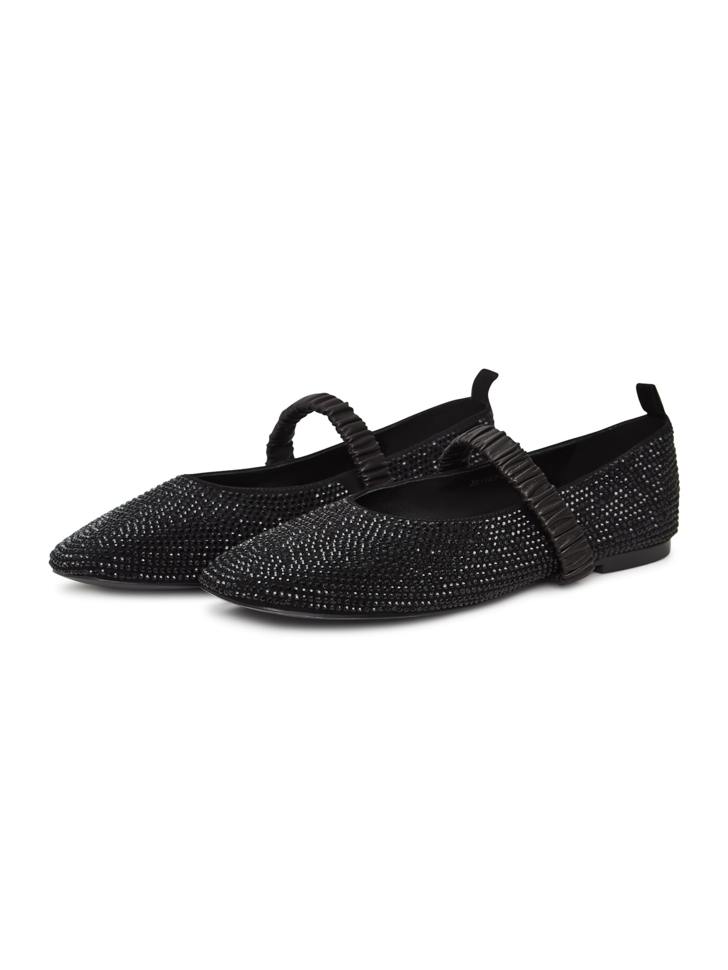 CESARE GASPARI Riemchenballerina in Schwarz